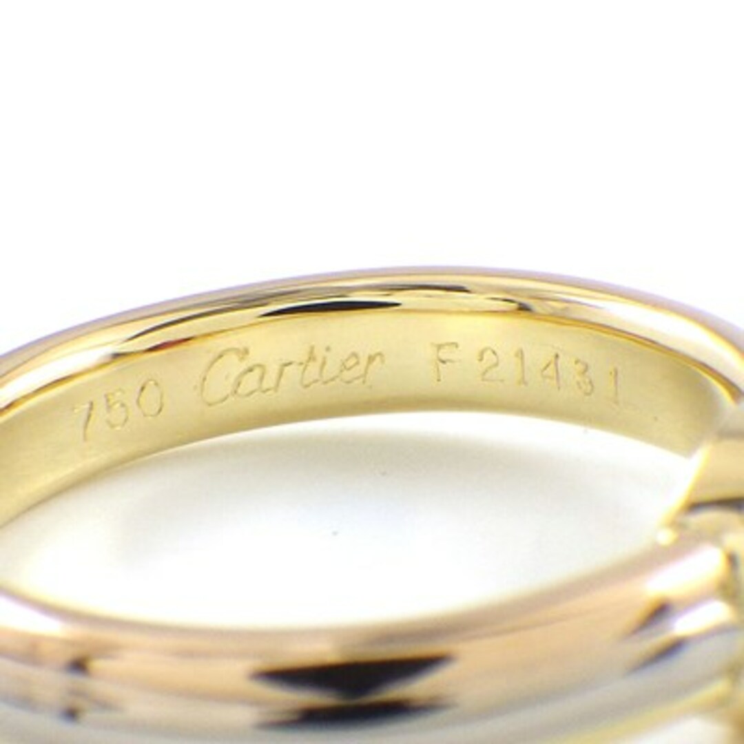 Cartier(カルティエ)のカルティエ Cartier リング モノストーン スリーカラー ルビー K18PG K18WG K18YG 10号 / #50 【中古】 レディースのアクセサリー(リング(指輪))の商品写真