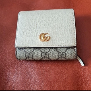 グッチ(Gucci)のGUCCI　GGスプリーム　GGマーモント ウォレット　折り財布(財布)