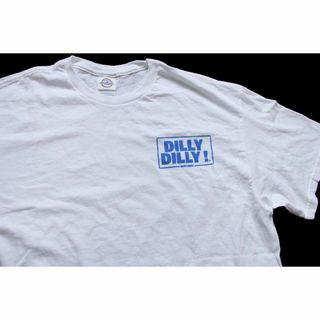 デルタ(DELTA)の00s DILLY DILLY! BUD LIGHTバドライト コットンTシャツ 白 L★Budweiserバドワイザー ビール Beer ロゴ 企業 コマーシャル オールド(Tシャツ/カットソー(半袖/袖なし))