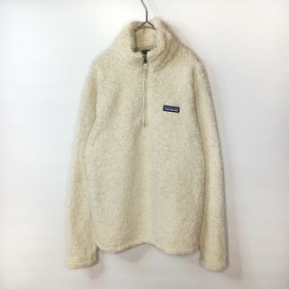 パタゴニア(patagonia)のパタゴニア　ロスガトス　ハーフジップ　ボアフリース　プルオーバー　廃盤　刺繍　白(ブルゾン)