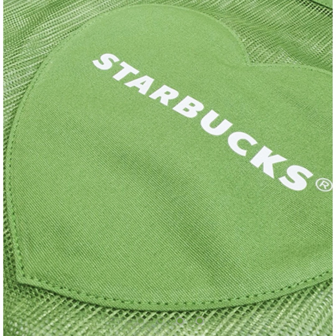Starbucks(スターバックス)の台湾　スターバックス　トートバッグ　メッシュ　グリーン レディースのバッグ(トートバッグ)の商品写真