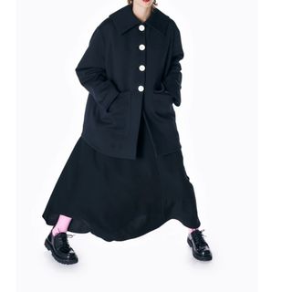 エンフォルド(ENFOLD)のFLAT-COLLAR SILHOUETTE COAT(その他)