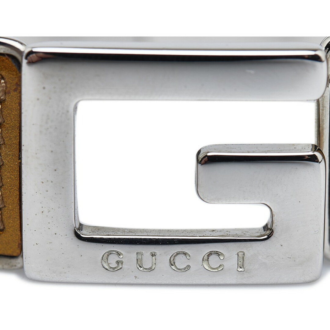 Gucci(グッチ)のグッチ Gバックル バングル メッキ レディース GUCCI 【228-32476】 レディースのアクセサリー(ブレスレット/バングル)の商品写真