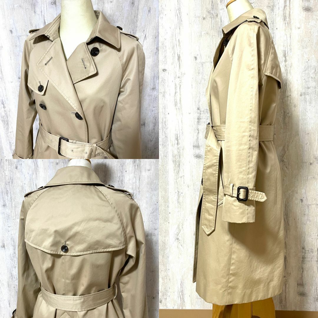 Spick & Span(スピックアンドスパン)の【Spick&Span】トレンチコート ウエストベルト付 ベージュ 38size レディースのジャケット/アウター(トレンチコート)の商品写真