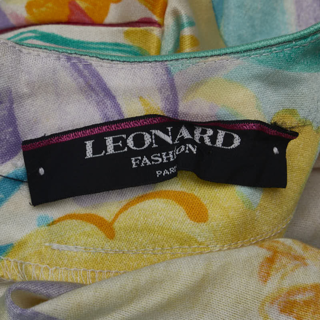 LEONARD(レオナール)の美品 レオナール 総柄 半袖 ワンピース コットン レディース LEONARD 【228-34022】 レディースのワンピース(その他)の商品写真