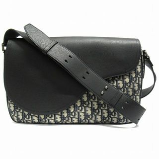 クリスチャンディオール(Christian Dior)の美品 クリスチャンディオール オブリーク  メッセンジャー ショルダー バッグ(ショルダーバッグ)