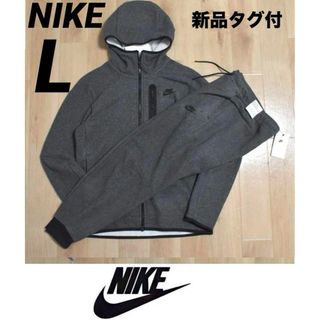 ナイキ(NIKE)の☆新品タグ付☆Lサイズ　ナイキ　メンズ　セットアップ　 テックフリース ジョガー(パーカー)