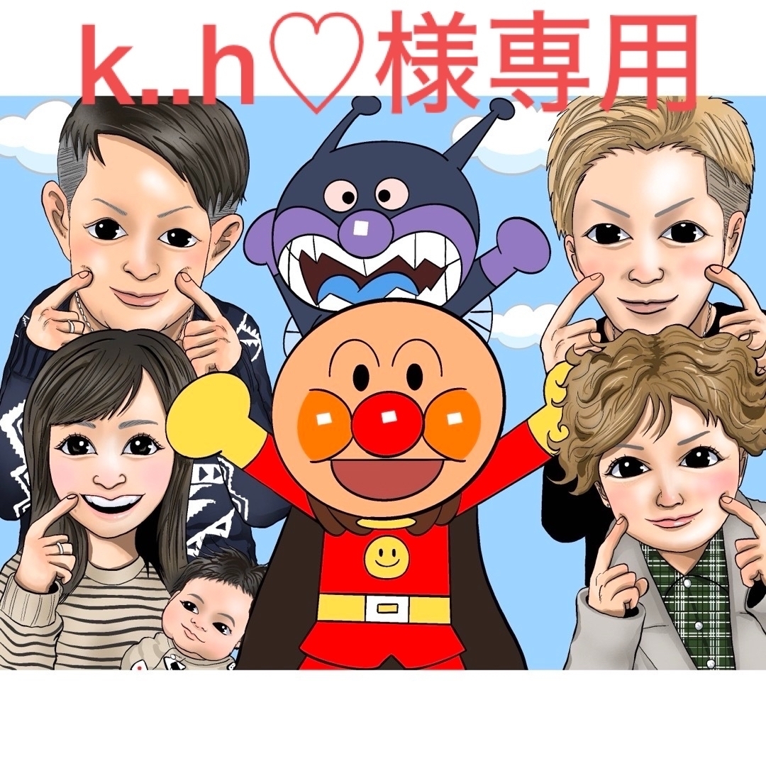 k..h♡様専用　ONE PIECE 似顔絵イラスト その他のその他(オーダーメイド)の商品写真