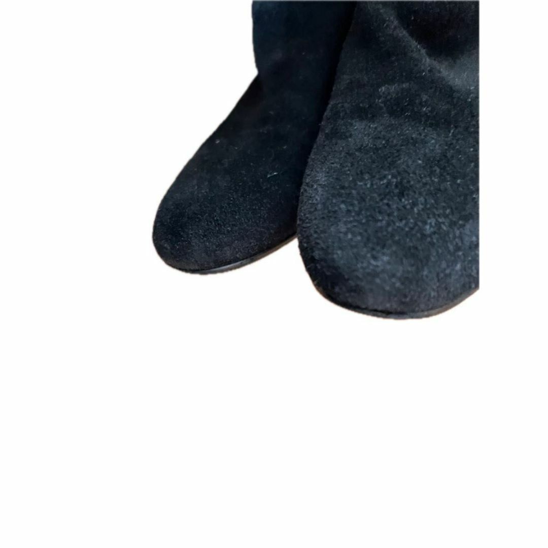 DIANA(ダイアナ)のDIANA ダイアナ　スエード　ロングブーツ　23㎝　ブラック　フラット レディースの靴/シューズ(ブーツ)の商品写真