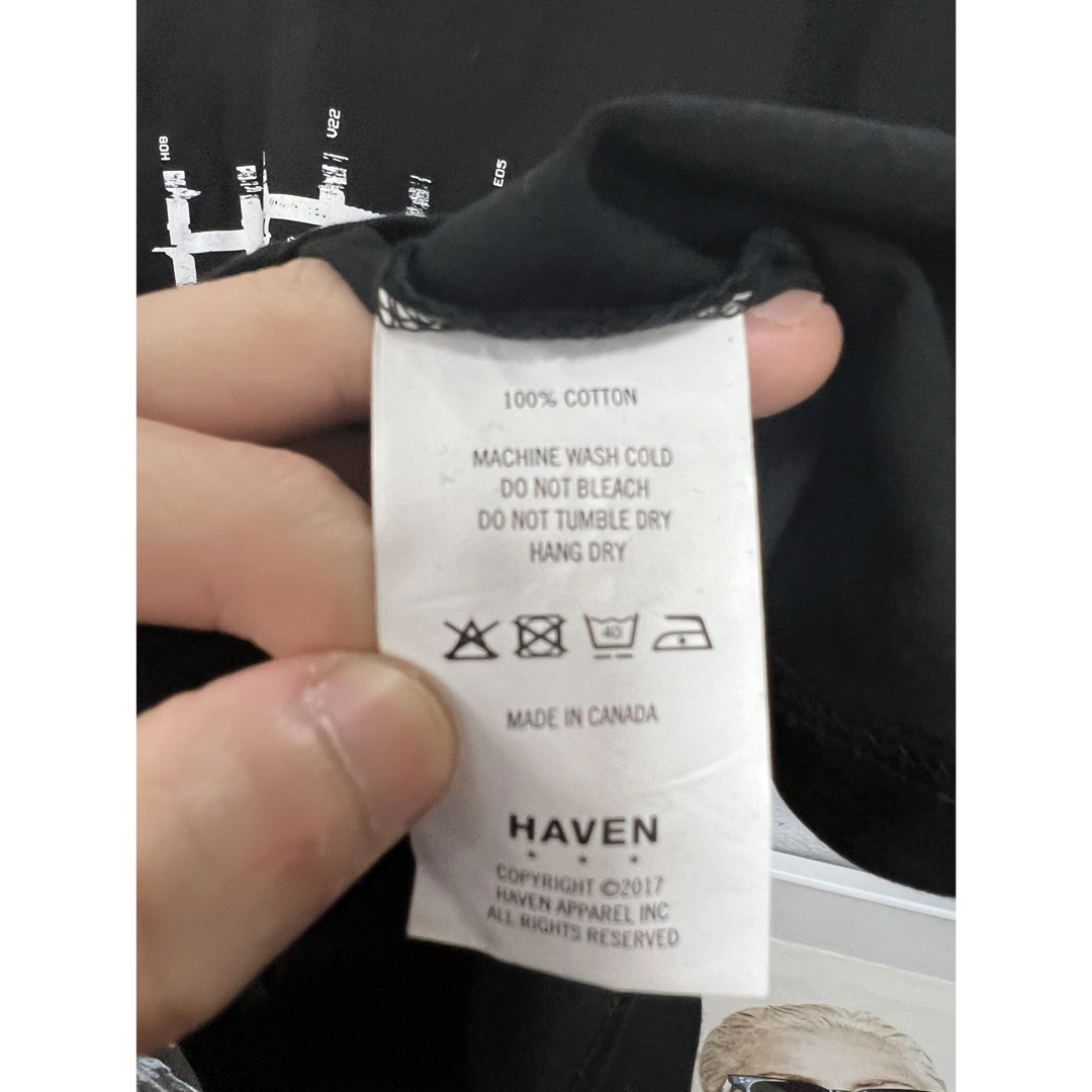 HDVEN 黒 Tシャツ 半袖 文字 ロゴ 古着 レア ヴィンテージ バックロゴ メンズのトップス(Tシャツ/カットソー(半袖/袖なし))の商品写真