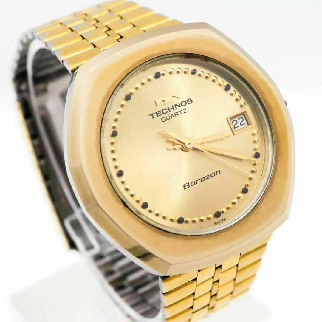 《希少》TECHNOS BORAZON 腕時計 ブラック ヴィンテージ ドレスh約175cm付属品