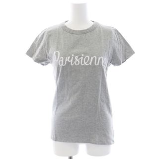 メゾンキツネ(MAISON KITSUNE')のメゾンキツネ Tシャツ カットソー 半袖 文字 グレー 白(Tシャツ(半袖/袖なし))