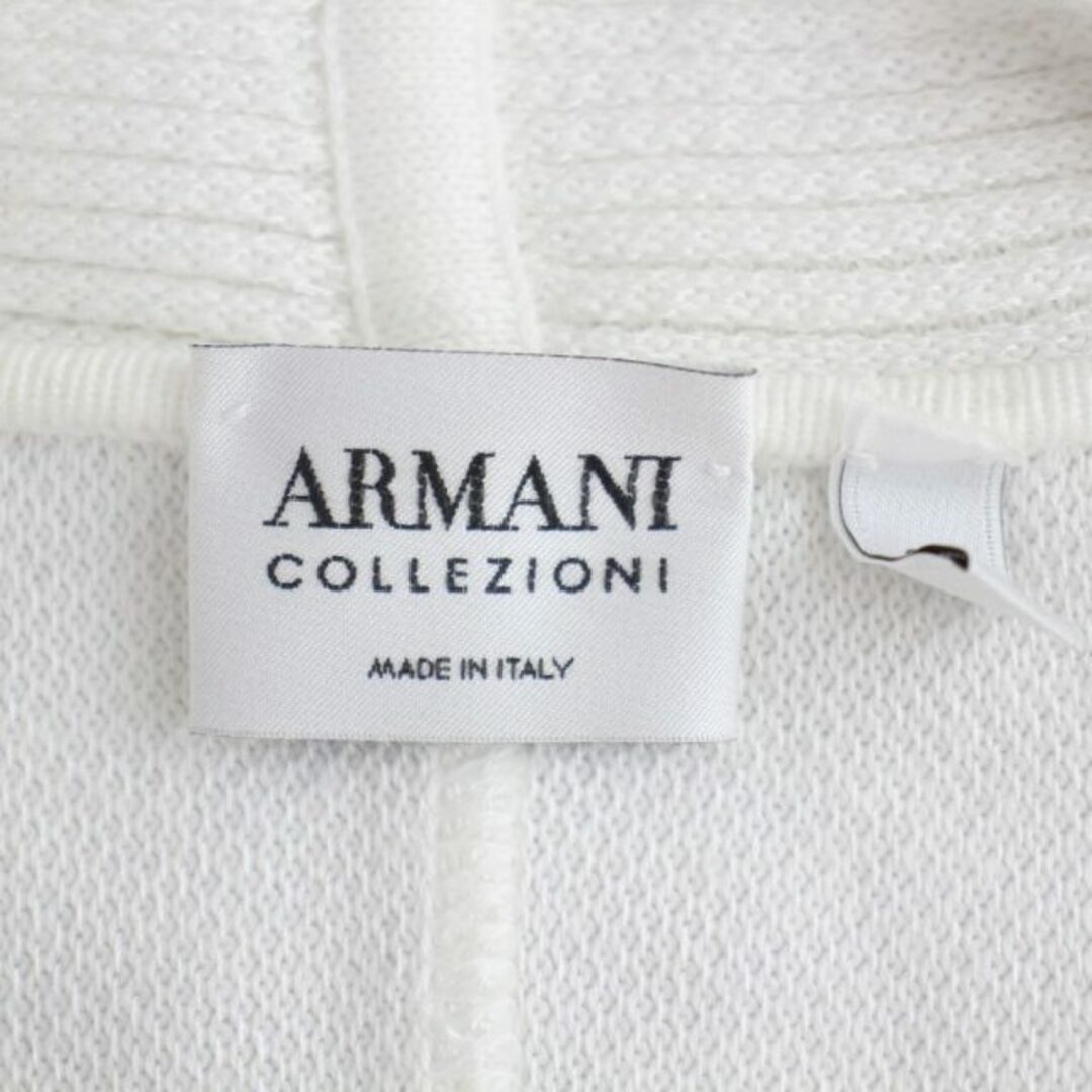 ARMANI COLLEZIONI(アルマーニ コレツィオーニ)のアルマーニ コレツィオーニ ニット カーディガン 長袖 Vネック S 白 レディースのトップス(カーディガン)の商品写真