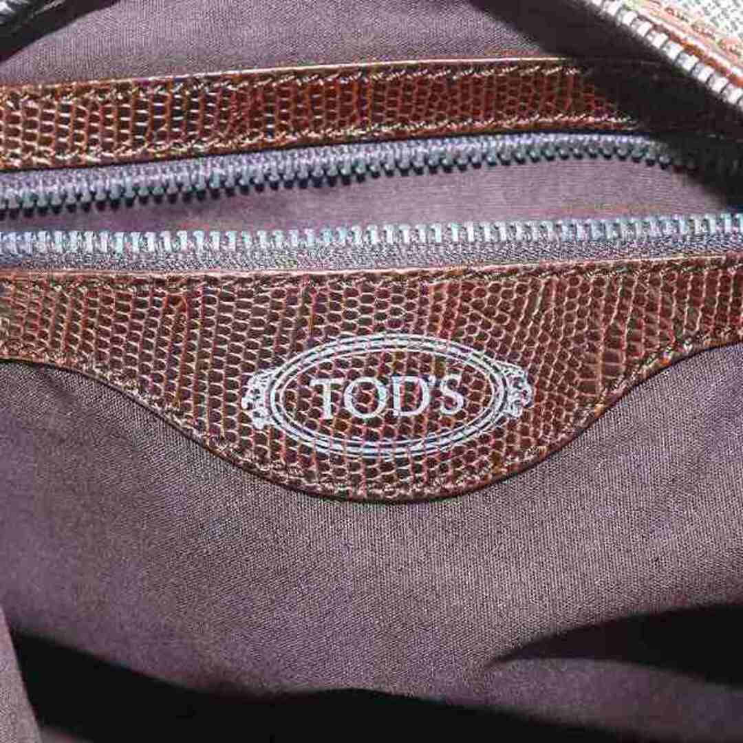 TOD'S(トッズ)のトッズ TOD'S ハンドバッグ ワンショルダーバッグ レザー 茶 レディースのバッグ(ハンドバッグ)の商品写真