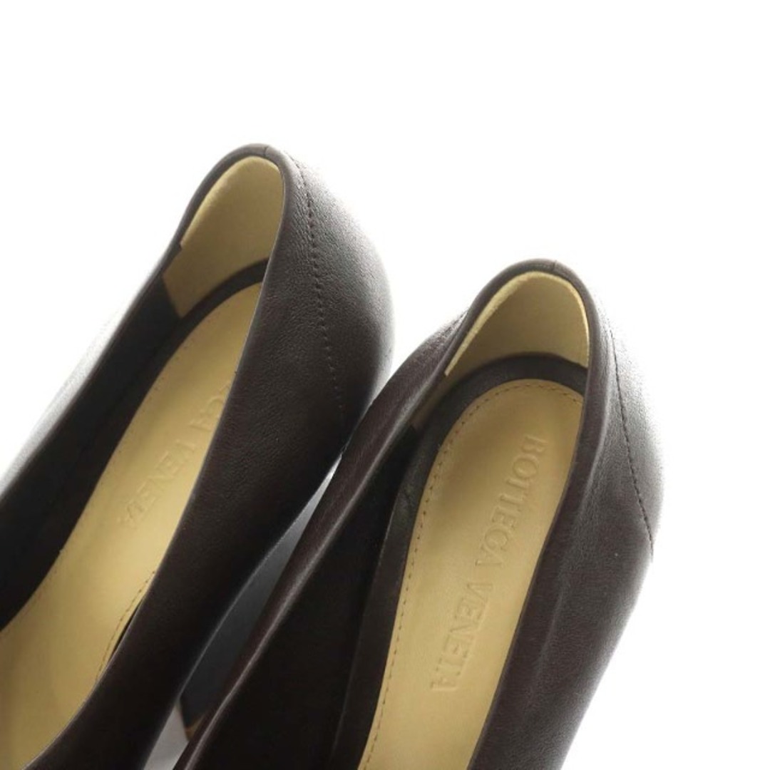Bottega Veneta(ボッテガヴェネタ)のボッテガヴェネタ パンプス オープントゥ 36.5 23.5cm 茶 レディースの靴/シューズ(ハイヒール/パンプス)の商品写真