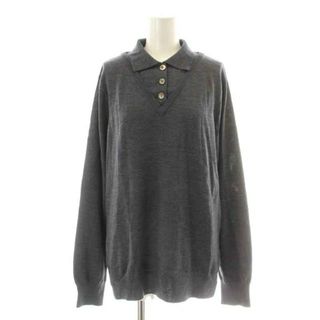 エンフォルド(ENFOLD)のエンフォルド POLO LAYERED PULLOVER ニット 38 グレー(ニット/セーター)