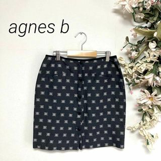 アニエスベー(agnes b.)のagnes b アニエスベー　スカート　前ボタン　ポケット　巻きスカート風(ミニスカート)