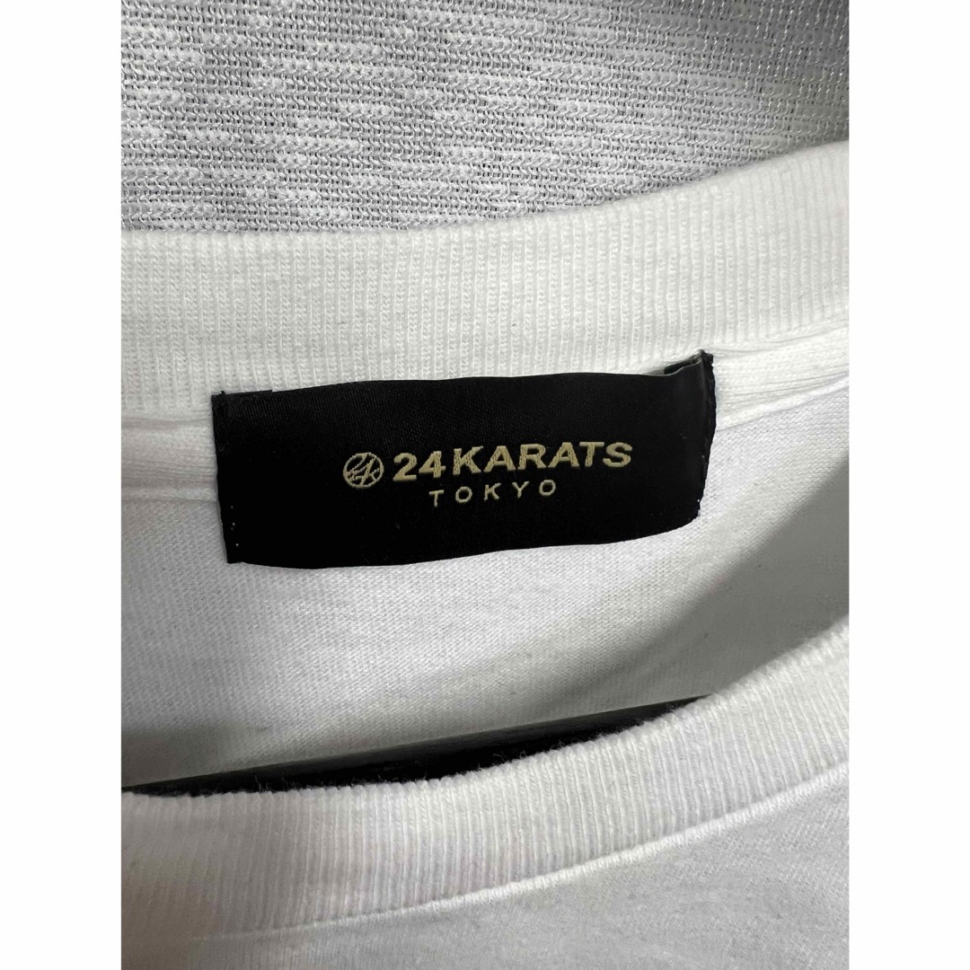 24karats(トゥエンティーフォーカラッツ)の24KARATS×数原龍友 コラボ Tシャツ 半袖 白 ヴィンテージ レア エンタメ/ホビーのタレントグッズ(ミュージシャン)の商品写真