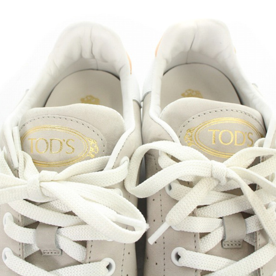 TOD'S(トッズ)のトッズ スニーカー ロゴ レザー 36 23cm ライトグレー レディースの靴/シューズ(スニーカー)の商品写真