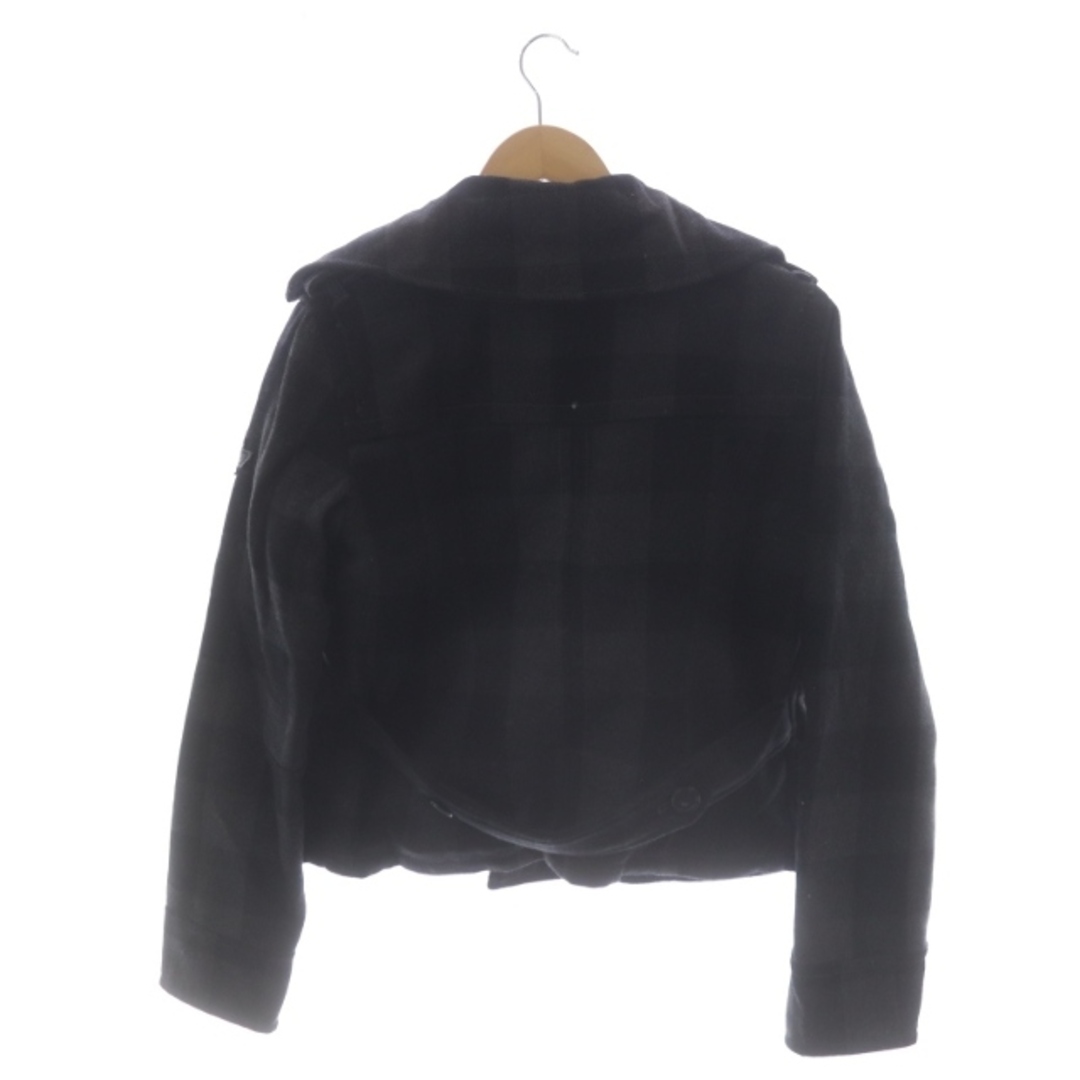 DIESEL(ディーゼル)のディーゼル チェック ジャケット ライダース ダブル S 黒 グレー ブラック メンズのジャケット/アウター(ライダースジャケット)の商品写真