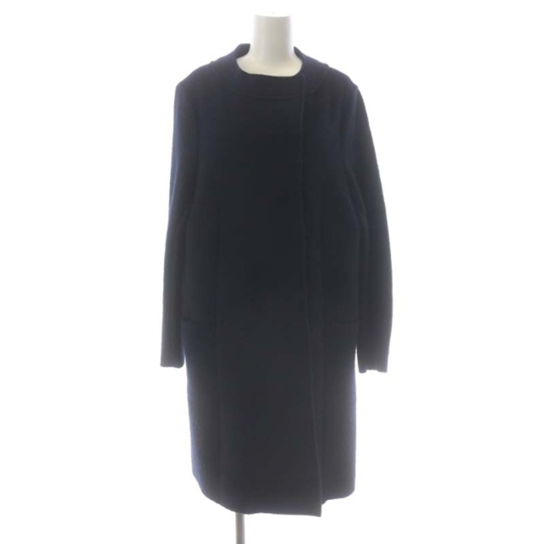 Marni(マルニ)のマルニ MARNI ノーカラーコート ウール アウター ロング 40 紺 レディースのジャケット/アウター(その他)の商品写真