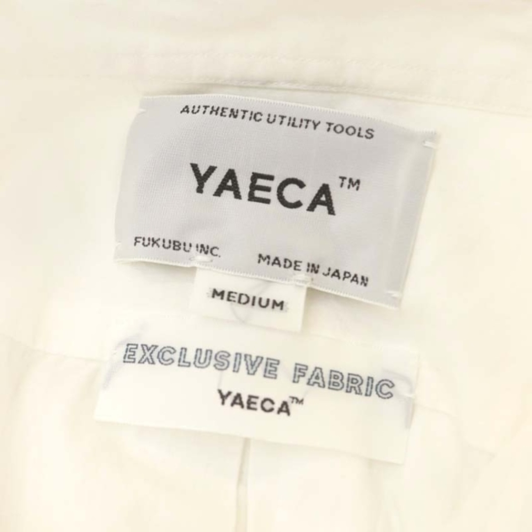 YAECA(ヤエカ)のヤエカ コンフォートシャツ リラックス ブラウス 長袖 コットン M 白 レディースのトップス(シャツ/ブラウス(長袖/七分))の商品写真