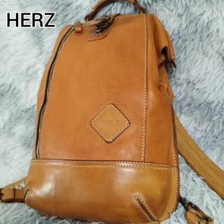 極美品✨HERZ リュック バックパック ラックスリュック W ブラック レザー