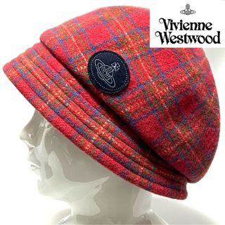 ヴィヴィアンウエストウッド(Vivienne Westwood)の【新品】 Vivienne Westwood日本製オーヴロゴチェック柄クロッシェ(ハット)