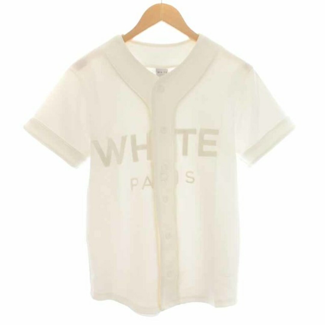 WH TE PARIS EXCLUSIVE BASEBALL SHIRTS 白約175cm着丈