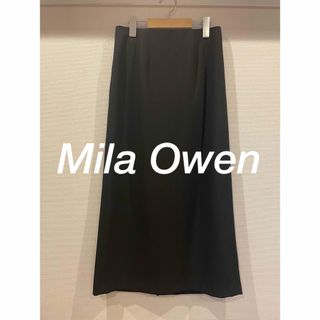 ミラオーウェン(Mila Owen)のミラオーウェン　ミディアム丈ロングスカート黒(ロングスカート)