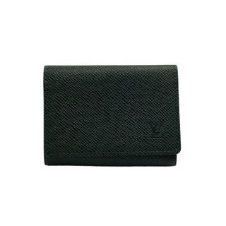 ルイヴィトン(LOUIS VUITTON)のルイヴィトン（LOUIS VUITTON）アンヴェロップ カルトドゥヴィジット M30924 タイガ ダークグリーン CA1005 カード入れ 名刺入れ 【中古】KB-7916(名刺入れ/定期入れ)