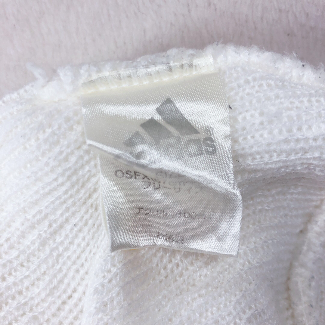 adidas(アディダス)の00’s adidas ニット帽 ビーニー ホワイト メンズの帽子(ニット帽/ビーニー)の商品写真