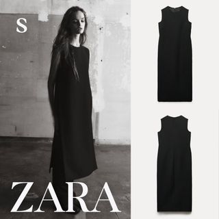 ザラ(ZARA)のZARA　ザラ　ZW COLLECTION ミニマル ロングベスト　S(ベスト/ジレ)