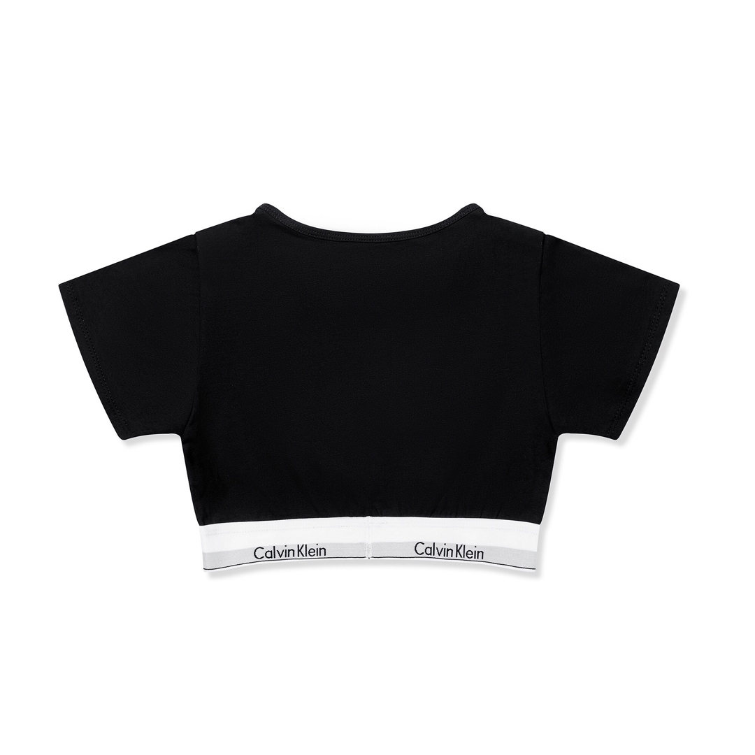 ck Calvin Klein(シーケーカルバンクライン)のMODERN COTTON LINE EXT 半袖Tシャツブラレット　ブラックS メンズのトップス(Tシャツ/カットソー(半袖/袖なし))の商品写真