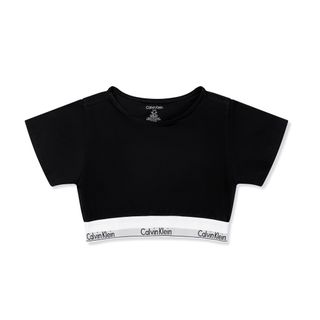 シーケーカルバンクライン(ck Calvin Klein)のMODERN COTTON LINE EXT 半袖Tシャツブラレット　ブラックS(Tシャツ/カットソー(半袖/袖なし))