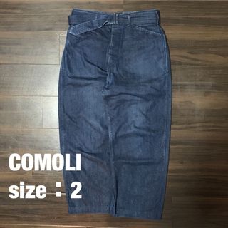 パンツ【新品未使用】COMOLI コモリ 2023SS 5Pデニムパンツ ブリーチ2