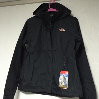 ザノースフェイス(THE NORTH FACE)の★海外限定 ノースフェイスマウンテンパーカー黒ピンクXS★ウインドブレーカー★(ナイロンジャケット)