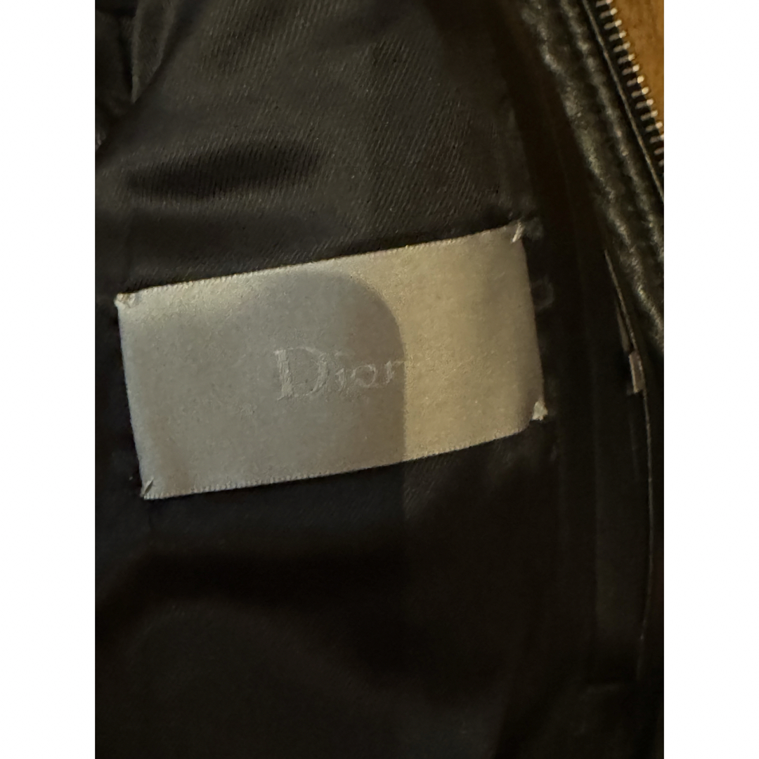 DIOR HOMME(ディオールオム)のDior homme 04AW キルトレザーライダース46 希少 メンズのジャケット/アウター(レザージャケット)の商品写真