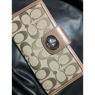 コーチ(COACH)の美品　coach コーチ　シグネチャー　財布　ウォレット　ブランド(長財布)