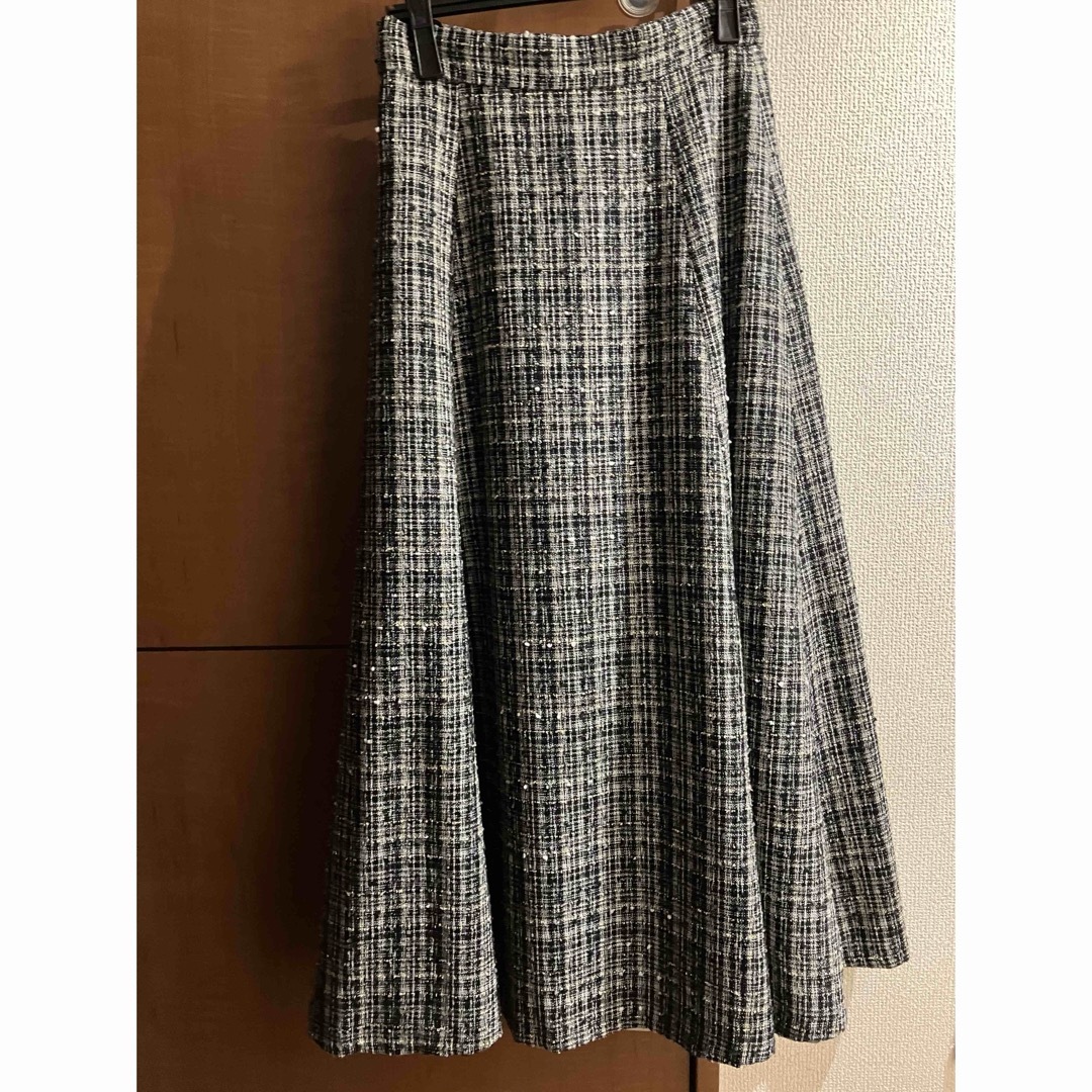 NATURAL BEAUTY BASIC(ナチュラルビューティーベーシック)のファンシーツイードスカート レディースのスカート(ロングスカート)の商品写真