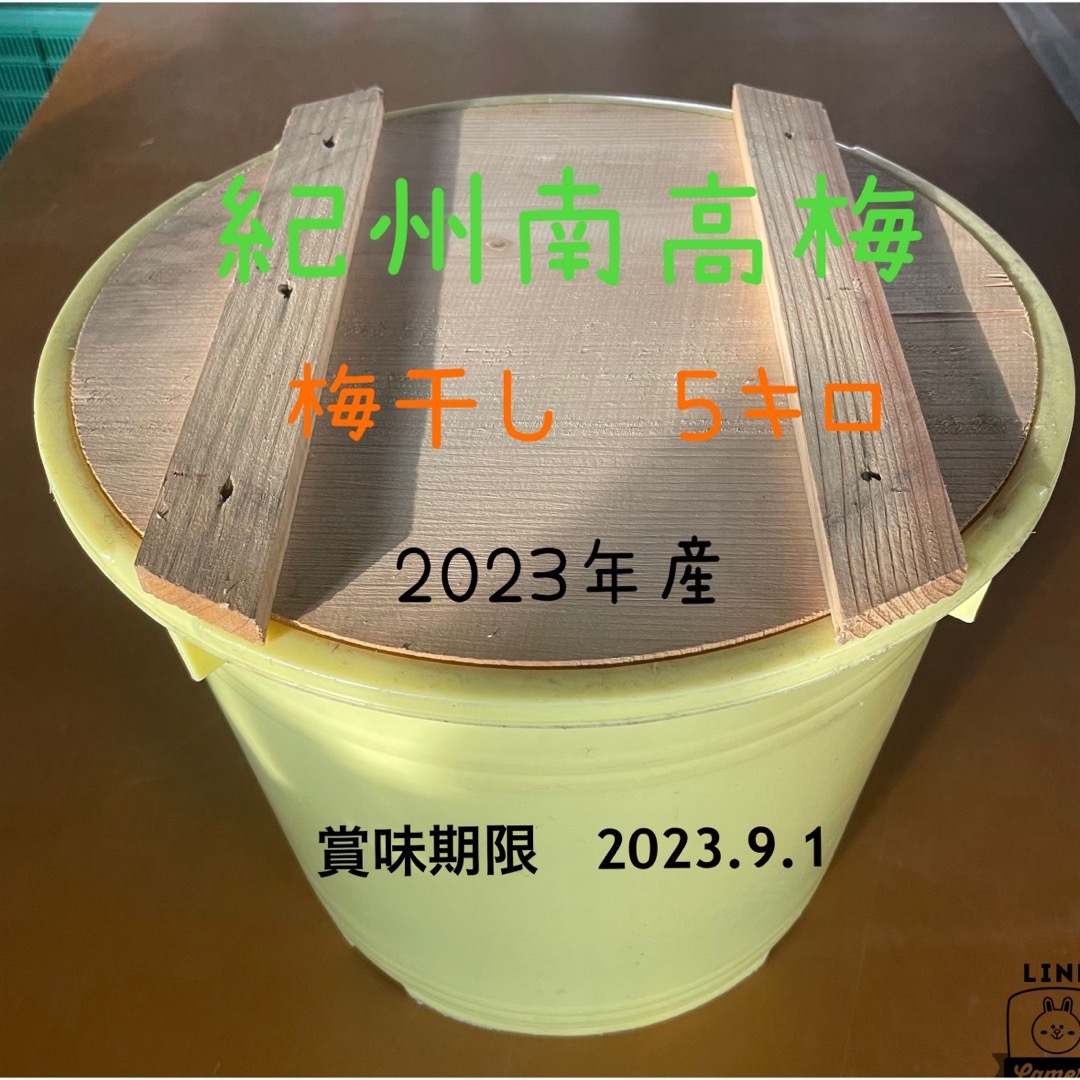 紀州南高梅　梅干し　５キロ   無添加 食品/飲料/酒の食品(野菜)の商品写真