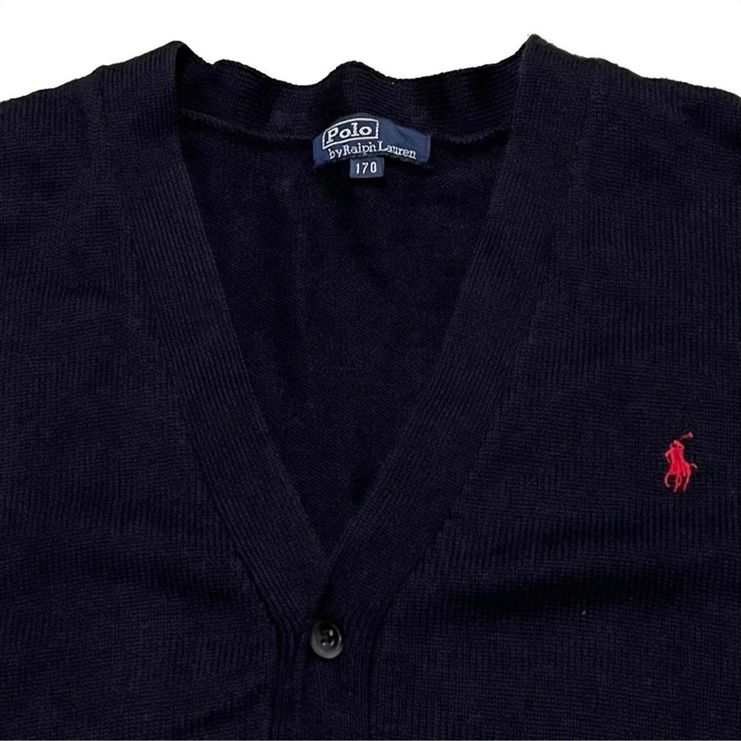 POLO RALPH LAUREN(ポロラルフローレン)の＊7240 ラルフローレン　ワンポイント　ウール　ワンポイント　カーディガン メンズのトップス(カーディガン)の商品写真