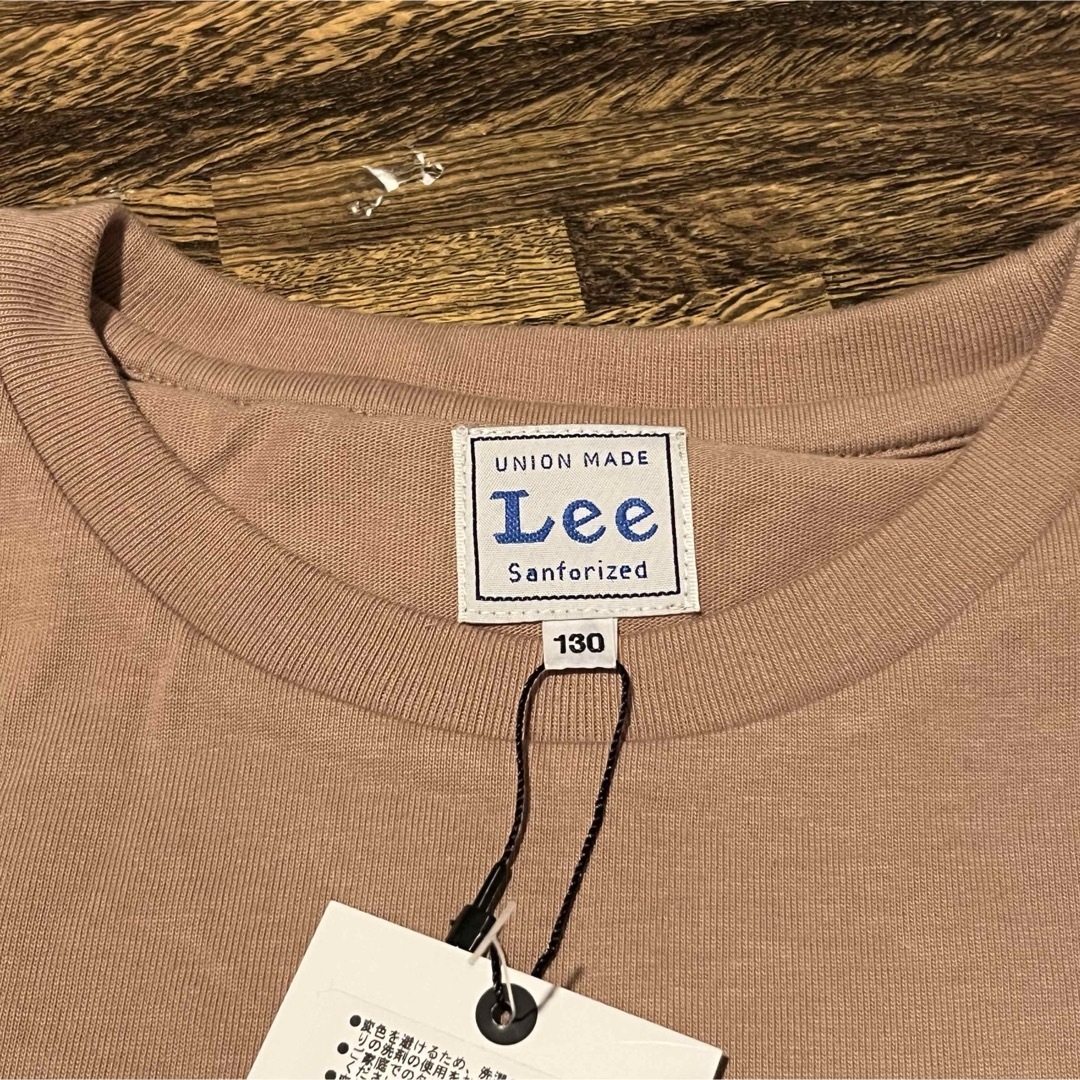 Lee(リー)のbaiya 130 LEE リー　無地　ベージュ　Tシャツ　半袖　新品　キッズ キッズ/ベビー/マタニティのキッズ服男の子用(90cm~)(Tシャツ/カットソー)の商品写真