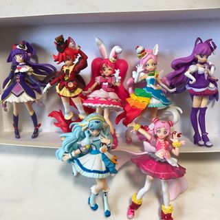 プリキュア  フィギュア　7点セット　魔法使いプリキュア(キャラクターグッズ)