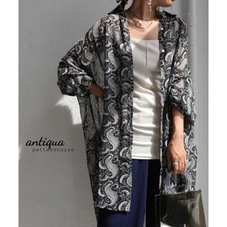 アンティカ(antiqua)の【未使用】antiqua シアーシャツ ブラウス ペイズリー シフォン レア(シャツ/ブラウス(長袖/七分))