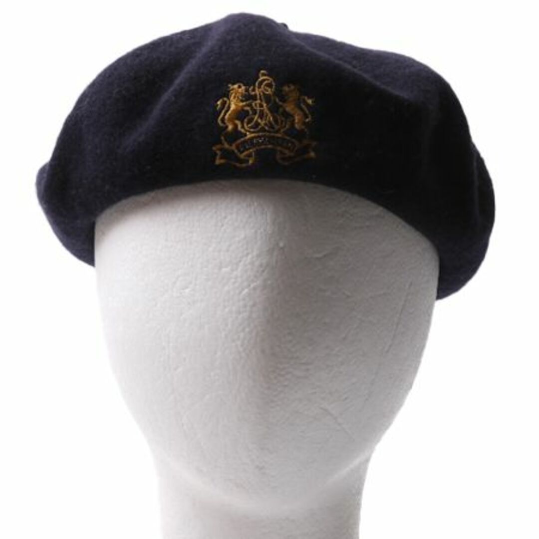 Ralph Lauren(ラルフローレン)の90s ポロ ラルフローレン ベレー帽 メンズ レディース フリーサイズ / 90年代 オールド 帽子 ワンポイント ウール フェルト ベレー 紺 POLO メンズの帽子(ハンチング/ベレー帽)の商品写真