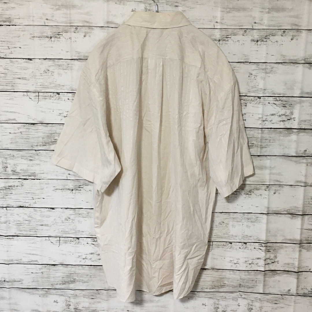 ART VINTAGE(アートヴィンテージ)の【希少】ヴィンテージ 半袖シャツ XL ベージュ オーバーサイズ  メンズのトップス(シャツ)の商品写真