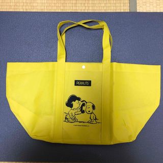 スヌーピー(SNOOPY)のスヌーピー　エコバッグ　イエロー(トートバッグ)