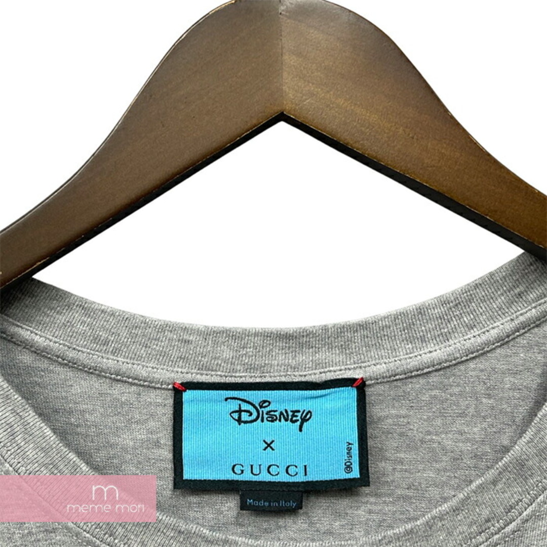 Gucci(グッチ)のGUCCI×Disney 2021AW Donald Print Tee 548334 グッチ×ディズニー ドナルドプリントTシャツ 半袖 カットソー グレー サイズXS 【240110】【中古-B】【me04】 メンズのトップス(Tシャツ/カットソー(半袖/袖なし))の商品写真