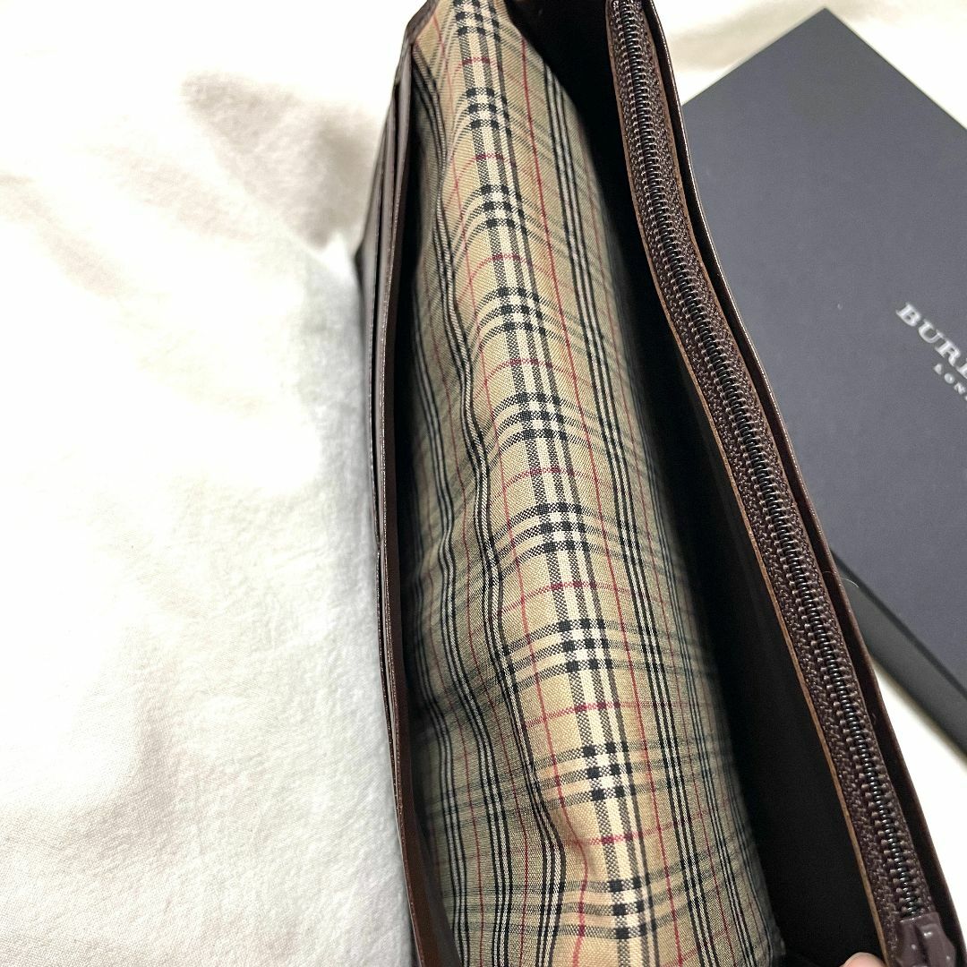 BURBERRY(バーバリー)の【BURBERRY LONDON】長財布 ダークブラウン/濃茶×定番ノバチェック メンズのファッション小物(長財布)の商品写真